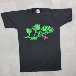 Vintage Jerzees Shirt Mens Small Made in USA Single Stitch 3D Puff Print Trico‎